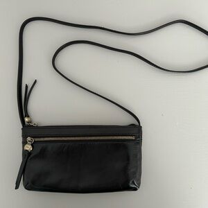 HOBO Cara Crossbody bag in black leather